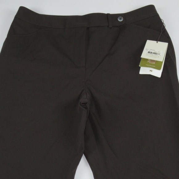 NWT- CUTTER & BUCK Brown Cropped Pants - Picture 2 of 3
